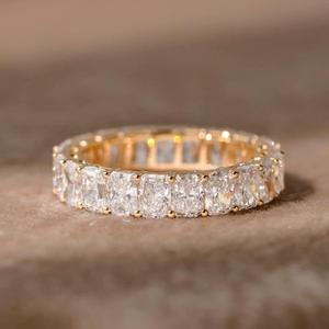 Anillo MAISHA DIAM JEWELRY Clásico con Diamante Cultivado en Laboratorio de Corte Radiante de 1.00 Quilates, Chapado en Oro Amarillo, Rosa y Blanco de 18K, para Compromiso y Boda - Product Image 1