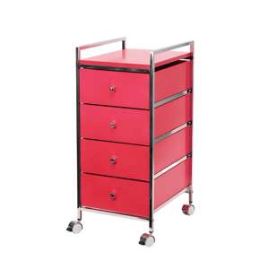 Chariot de rangement portable à 4 niveaux-Conception fonctionnelle du chariot pour une organisation efficace de la maison et du bureau - Product Image 4