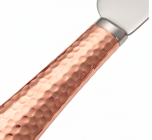 Hammered Copper Handle <b>Cheese</b> <b>Knife</b> <b>Set</b> Stainless Steel Blades Durable <b>Cheese</b> Tools 3 Piece <b>Set</b> For Kitchen Use And Hotel Use - Product Image 2