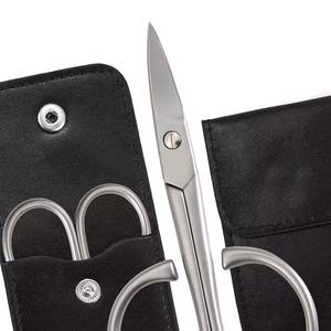 Stainless Steel <b>Cuticle</b> <b>Scissors</b> With Round Handle Portable Manicure Trimmer For Adults Durable Straight Blade Sharp Tip - Product Image 4