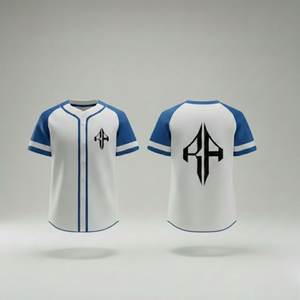 Nouveaux maillots de baseball respirants 100% polyester, imprimés, pour adultes, col en V, impression numérique de haute qualité RIVIAN - Product Image 1