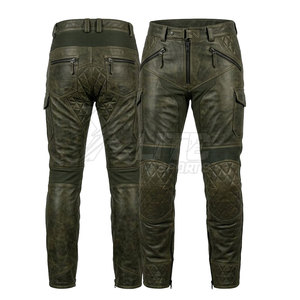 Pantalones de Motocicleta de Cuero Duradero de Calidad de Fabricante, Transpirables y Cómodos, con Diseño de Seguridad para Uso Prolongado - Product Image 4