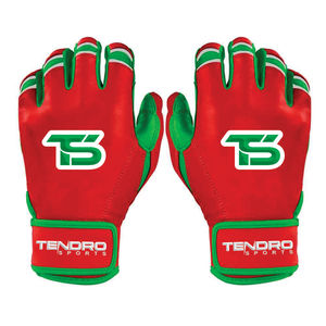 High Quality Customized Short Cuff <b>Baseball</b> Softball Batting <b>Gloves</b> Sheepskin Lightweight Breathable Design Hook Loop Closure - Product Image 5