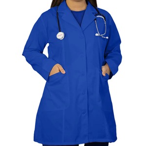Bata de Laboratorio Médica Elegante para Mujer, Corte Moderno, Uso Profesional en Laboratorios y Hospitales, Ropa de Trabajo Cómoda y Transpirable - Product Image 4