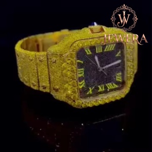 Reloj de Pulsera Premium de Acero Inoxidable con Diamantes Moissanite para Hombre, Estilo Hip Hop, Disponible a Precio de Fábrica - Product Image 5