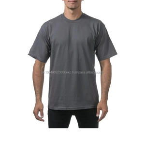 Nouveau T-shirt d'été à manches courtes oversize pour homme, col rond, respirant, fournisseur de T-shirts unis et solides pour homme - Product Image 4