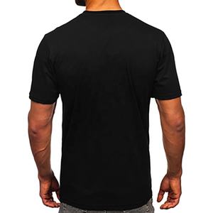 T-shirts en coton/polyester de haute qualité pour hommes, tricotés, vierges, à manches courtes, formels, personnalisables, respirants, grandes tailles, vente en gros - Product Image 2