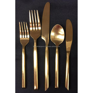 Juego de Cubiertos Antiguos de Metal, Artesanía Metálica, Decoración de Mesa para Aniversarios y Fiestas de Compromiso, Cubertería de Metal con Acabado en Oro Rosa - Product Image 2