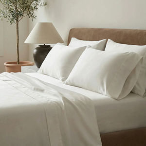 ชุดผ้าปูที่นอนผ้าลินินสีพื้นกันน้ำสำหรับโรงแรม ขายส่ง - Product Image 3