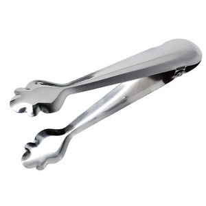 Pince à glace en acier inoxydable robuste, portable, à pointes festonnées, pour servir le sucre, mini-pince de cuisine pour barbecue et fêtes - Product Image 1