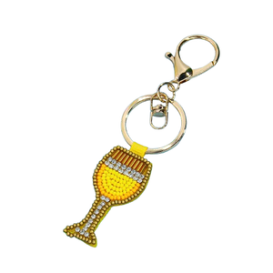 Abalorio de cóctel Cinco de Mayo con cuentas, abalorio de naranja, lima y limón, accesorio hecho a mano con cuentas de semillas - Product Image 4