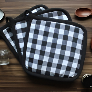 High Quality Cotton Pot Holder Heat Resistant Kitchen Mitt for Oven Microwave and Cookware Protection - Product Image 3