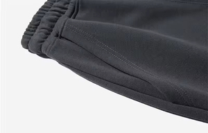 2026 Men's <b>Black</b> Drawstring Bermuda Shorts Casual Solid Color Polyester Sport Shorts Breathable Knitted Mid Waist gym shorts - Product Image 5