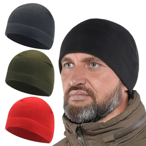 Premium Quality Outdoor Fleece Watch Cap Warm Beanie <b>Hat</b> <b>Winter</b> Skull Cap For Climbing, Training Solid Casual Unisex Beanies - Product Image 1