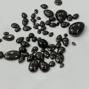 Shungite Naturelle Premium Russe, Cabochons de Formes Mixtes, Pierres Précieuses Noires Riches en Carbone, Taille Libre, Shungite Non Traité, Vente en Gros pour Bijoux - Product Image 5