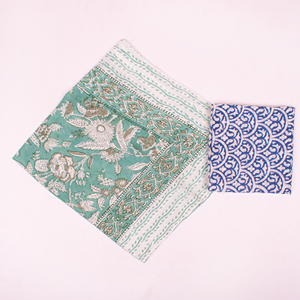 Hand Drawn Cotton <b>Square</b> <b>Scarf</b> Floral Pattern Breathable Ethnic Style Spring Summer Unisex Wrap - Product Image 3