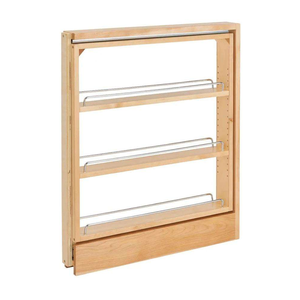 Modern Soft Close Wood Pull Out Cabinet Organizer Slide Out Shelf Spice Rack Storage Drawer for Kitchen Cabinets - Product Image 1
