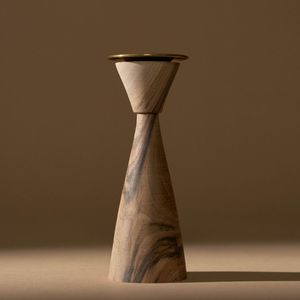 Porte-bougie en bois artisanal de qualité supérieure pour des tables décoratives, un style intérieur luxueux et une décoration contemporaine de la maison - Product Image 4