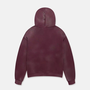 Sudaderas con Capucha Personalizadas con Logotipo Propio, Estilo Vintage, Lavado Ácido, Corte Holgado, Ligeras, para Hombre, 2026 - Product Image 2