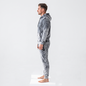 Men's Regular Fit Men Acid Wash Hoodie <b>Jogger</b> <b>Set</b> Winter Fitness Running Tracksuit Casual Athletic Clothing Outfit - Product Image 3
