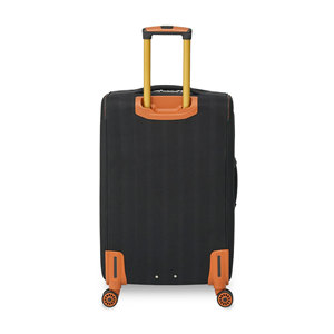Polyester Luggage Set 3-Piece Black <b>with</b> 4 <b>Wheels</b> Fixed Casters Soft Handle Zipper Closure Lightweight Modern Design Unisex <b>Lock</b> - Product Image 3