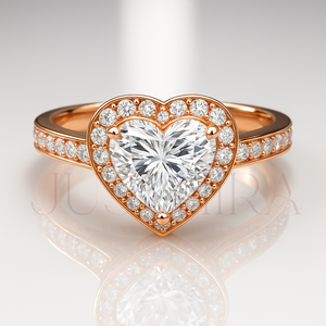 925 <b>Silver</b> <b>Silver</b> <b>Ring</b> For Women <b>Solitaire</b> Heart Cut Diamond <b>Ring</b> for Everyday Wear Office Use And Wedding Elegant Gift - Product Image 3
