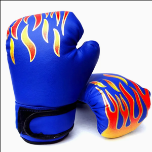 Gants de boxe en cuir noir, à lacets, pour adultes, pour l'entraînement et le combat - Product Image 6