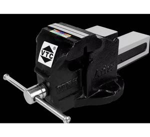 Tornillo de Banco de Hierro Fundido VTC Aries de Agarre Rígido, Base Fija, Mordazas Lisas, para Trabajo Pesado, Venta al por Mayor de Fábrica - Product Image 2