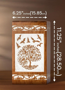 Urnas de Cremación Modernas de Madera Natural Hechas a Mano para Hombre y Mujer a Bajo Precio - Product Image 2