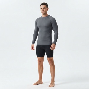 Haut de compression OEM pour homme à manches longues, anti-UV, respirant, séchage rapide, pour la natation, le surf et les sports nautiques - Vente en gros - Product Image 4