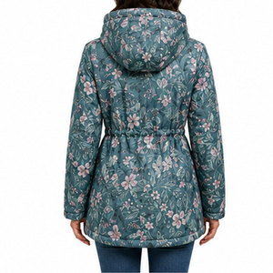 Chaqueta Parka Impermeable Premium para Mujer con Capucha Desmontable, Forro Térmico Aislante, Protección Contra el Viento y Servicio Personalizado OEM ODM - Product Image 2