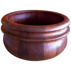 Modern Style Wooden Serving <b>Bowl</b> <b>Large</b> Decorative Wood <b>Bowl</b> For Dining Room - Product Image 4