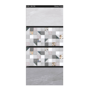 Carreaux muraux en céramique émaillée 30x60cm, aspect marbre luxueux, carreaux de sol brillants pour salle de bain, cuisine, villa, projet de décoration - Product Image 4