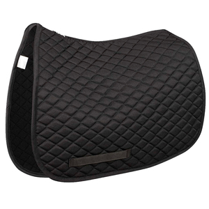 BRAND ZONE1995 Tapis de selle classique personnalisé tout usage en coton satiné matelassé avec doublure en maille, durable et confortable pour l'équitation - Product Image 1