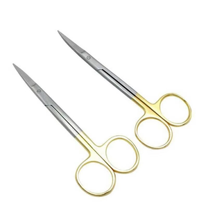 กรรไกรตัดดอกไอริสแบบพรีเมียม - สแตนเลสสตีล |   กรรไกรตัดม่านตาแบบละเอียด ใช้ซ้ำได้ ทั้งแบบตรงและแบบโค้ง สำหรับการผ่าตัดและจักษุวิทยา - Product Image 4