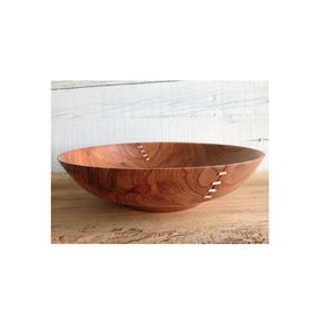 Tazón de madera hecho a mano con acabado liso, tazón grande para ensalada, frutas y mezclas, para decoración de cocina y comedor, calidad de exportación. - Product Image 6