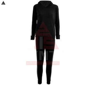 Chándales de mujer de gran tamaño, personalizados, con cremallera completa, de algodón, con logotipo personalizado, con capucha y bolsillo lateral. - Product Image 6