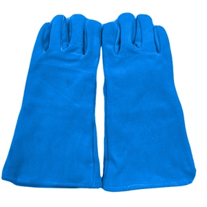 ถุงมือเชื่อมหนังแบบสะท้อนแสง ป้องกันความร้อนสูง ทนทาน ได้มาตรฐาน ANSI/EN ISO Class 1 CE  สามารถปรับแต่งโลโก้ได้ - Product Image 5