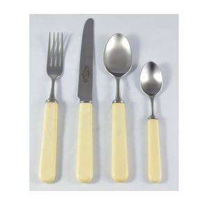 Nouveauté : Ensemble de couverts traditionnels en acier inoxydable, poli miroir, manche en corne, pour la maison et les occasions festives - Product Image 4