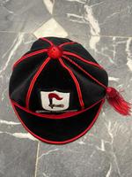 Premium Kadife Havlu Kumaşlı Onur Şapkası Özel Nakış Harfli Logo OEM Toptan Snapback Mezuniyet Akademik Unisex Ayarlanabilir