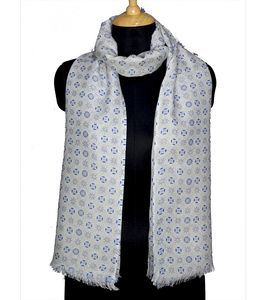 Elegante Bufanda de Algodón y Lino para Mujer, con Estampado Moderno y Personalizable - Product Image 1