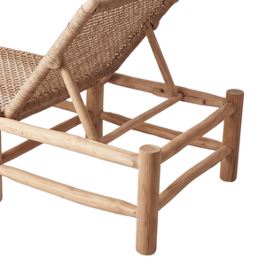 Modern Rattan Outdoor Sun Lounger with Side <b>Table</b>-Eco-Friendly & Durable Woven Design for Poolside Use - Product Image 5