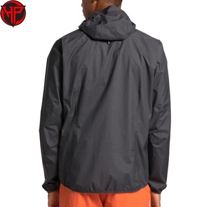 <b>Men</b> Color Contrast Hooded Windbreaker <b>Jacket</b> Custom Logo Multi Pockets Zip Up Outdoor Windproof Nylon <b>Jacket</b> - Product Image 6