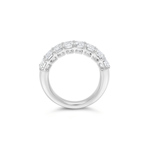 Anillo de Joyería Fina de Oro Sólido de 14k/18k con Ocho Diamantes Sueltos de Corte Esmeralda Cultivados en Laboratorio, Diseño Nuevo - Product Image 2