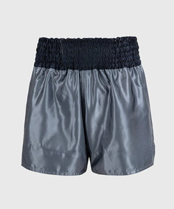 Shorts de Muay Thai ligeros, transpirables, de tela satinada, diseño personalizado, shorts de entrenamiento para gimnasio, cintura elástica, ropa deportiva para hombres y mujeres - Product Image 1