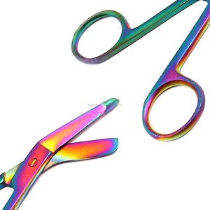Tijeras para Vendajes Lister con Recubrimiento de Titanio Arcoíris para Cirugía Ortopédica, Juego de Instrumentos Médicos Manuales, Certificación CE Clase I - Product Image 4