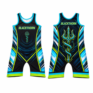 Traje de Lucha Libre para Hombre, 100% Spandex Poliéster, 300g, Corte Ajustado, Logotipo Personalizado, Tallas Disponibles, Uniforme de Powerlifting - Product Image 2