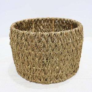 Cubierta Ecológica para Macetas de Interior/Exterior, de Mimbre Marino, Redonda, Tejido Abierto, para Macetas, Cestas de Flores, para Uso en el Hogar y Jardín, para Árboles y Plantas - Product Image 1