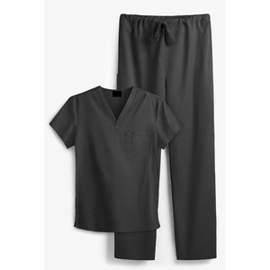 Men Medical Scrub Uniform Set Custom Short Sleeve V-Neck <b>Top</b> Pants Fashion Nursing Scrubs Medical Uniform Suits - Product Image 4