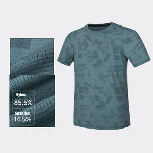 Camiseta de Lona 100% Algodón para Hombre, Personalizable, Lisa, OEM, Tallas Grandes, Corte Regular, Informal, Secado Rápido, Transpirable, Alta Calidad, Venta al Por Mayor - Product Image 1
